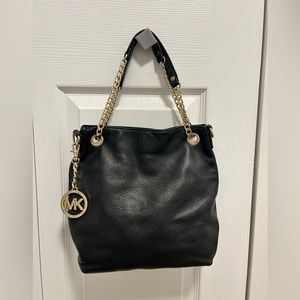Michael Kors Black Leather Bag